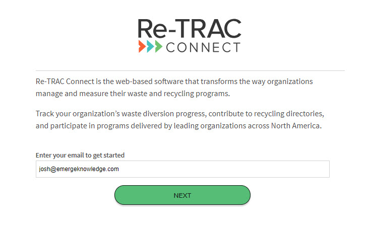 Logging into Re-TRAC