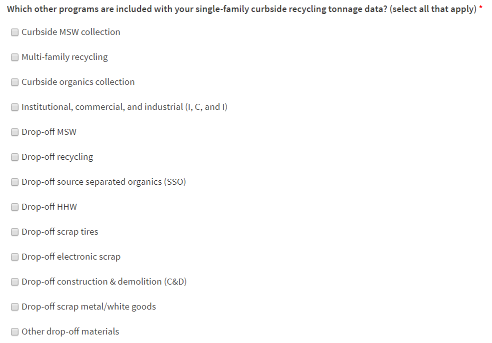 Combined tonnage graphic example