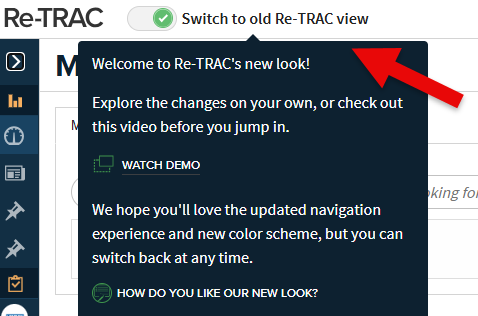 Walk through video Feature toggle for new layout